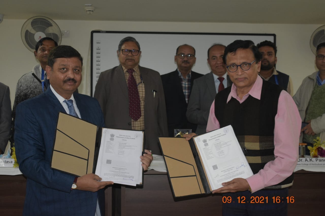 MoUs with Rani Laxmi Bai Central Agricultural University (RLBCAU), Jhansi; Regional Station of Indian Institute of Soil and Water Conservation, Datia; ICAR- Central Agroforestry Research Institute (CAFRI), Jhansi and ICAR- Indian Grassland and Fodder Research Institute (IGFRI), Jhansi.